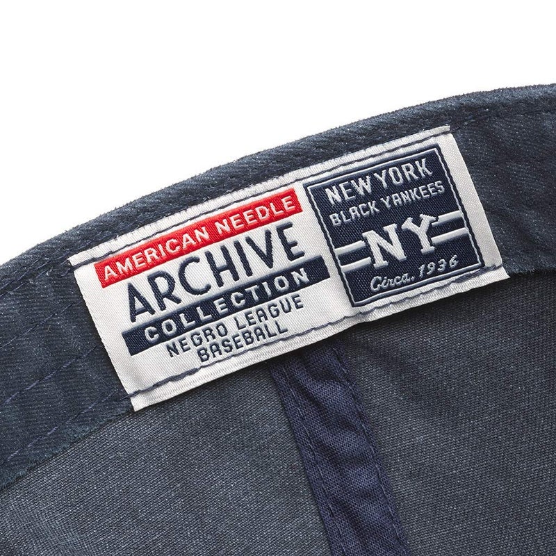 AMERICAN NEEDLE Historic New York Black Yankees Negro League Team Archive Baseball Cap Adjustable Buckle Strap Dad Hat (44747B-NBY-NAVY) - Image 2